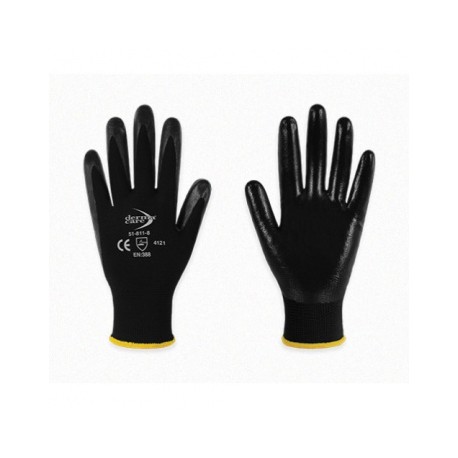 Guantes de nylon con nitrilo solido mod. 51811