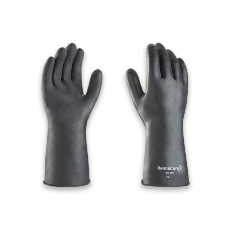 Guantes de latex negro contra acidos mod. 56300